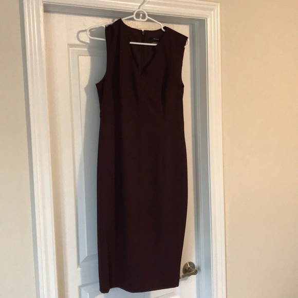 RW&CO burgundy form fitting dress - Picture 1 of 3